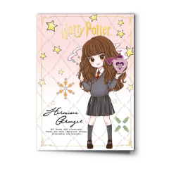 Hermione Character Greetings Card with Pin badge